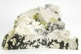 Green Titanite (Sphene), Pericline & Muscovite - Pakistan #209271-3